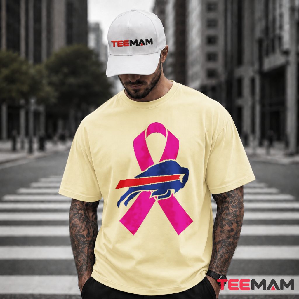 Buffalo Bills Breast Cancer Awareness Ribbon T-Shirt