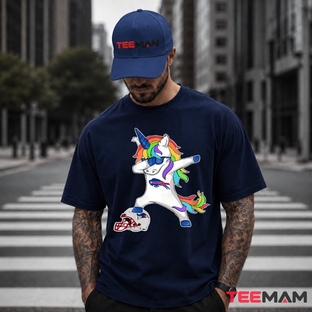 Buffalo Bills Dabbing Unicorn Football T-Shirt