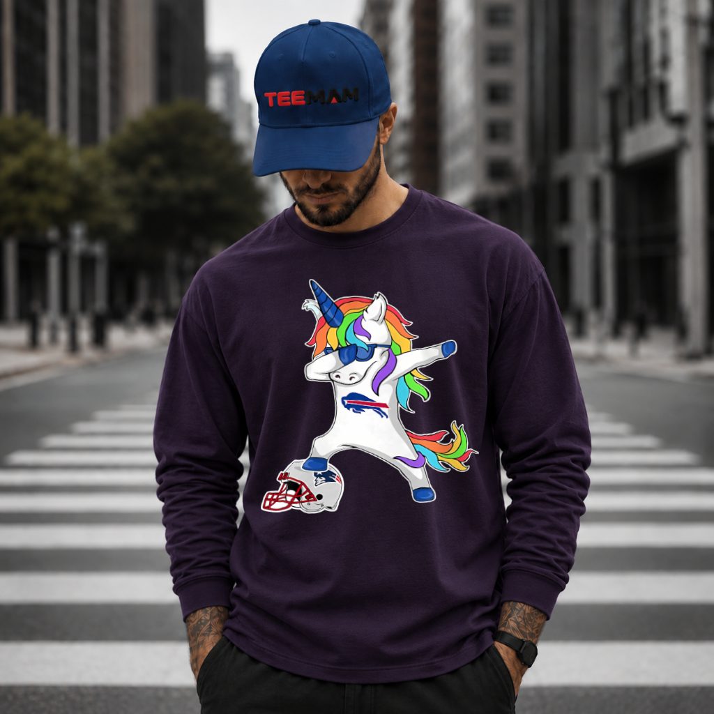 Buffalo Bills Dabbing Unicorn Football Long Sleeve Buffalo Bills Dabbing Unicorn Football Long Sleeve