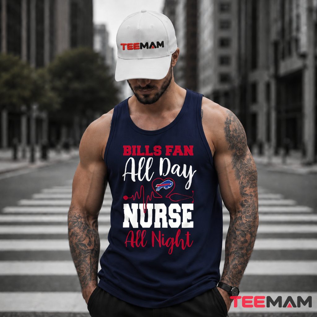 Buffalo Bills Fan All Day Nurse Tank Top Buffalo Bills Fan All Day Nurse Tank Top