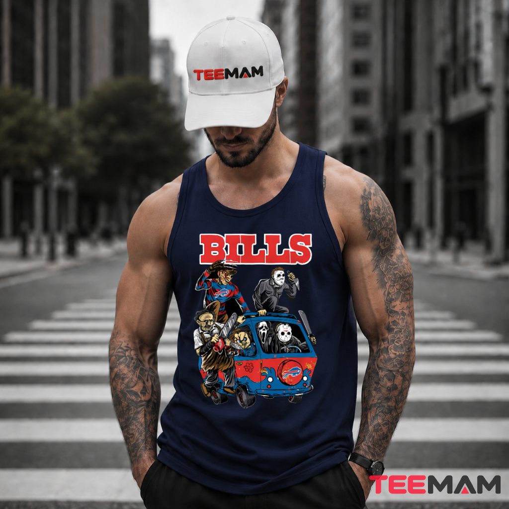 Buffalo Bills Freddy Michael Horror Squad Tank Top Buffalo Bills Freddy Michael Horror Squad Tank Top
