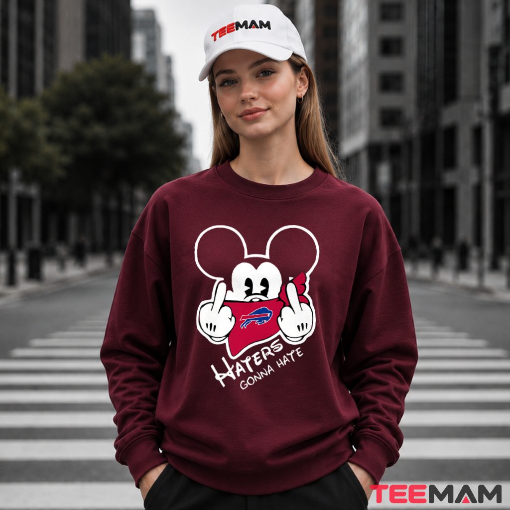 Buffalo Bills Haters Gonna Hate Mouse Long Sleeve Buffalo Bills Haters Gonna Hate Mouse Long Sleeve