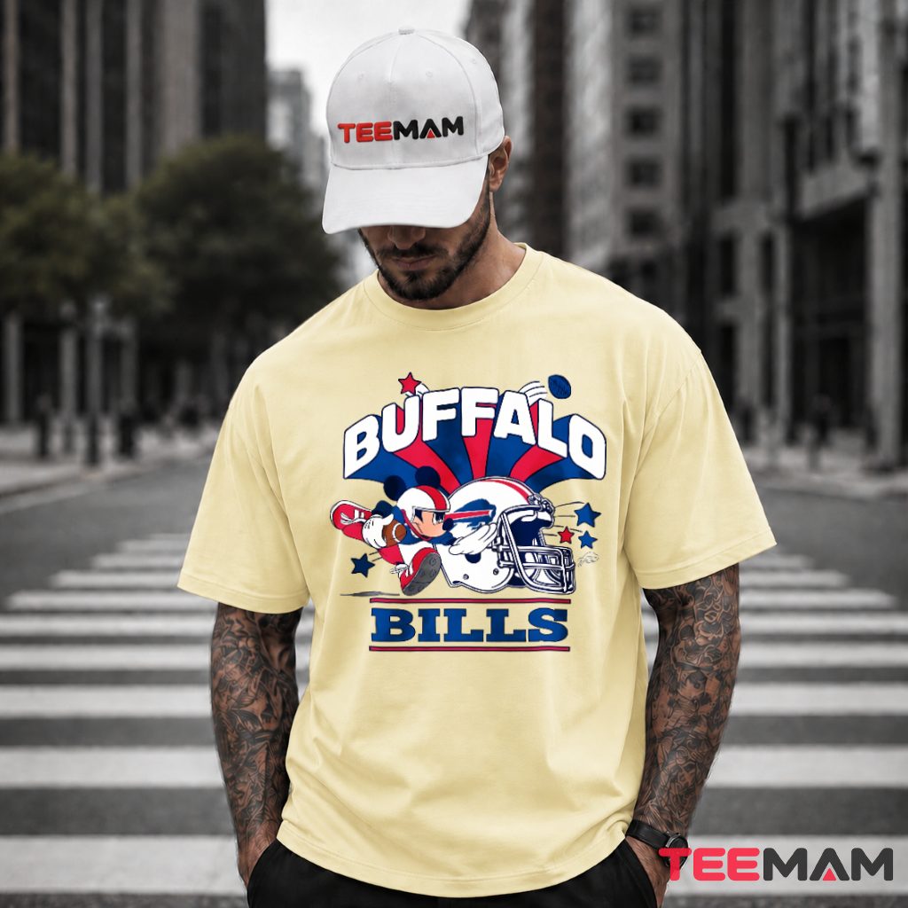 Buffalo Bills Mickey Mouse Helmet T-Shirt