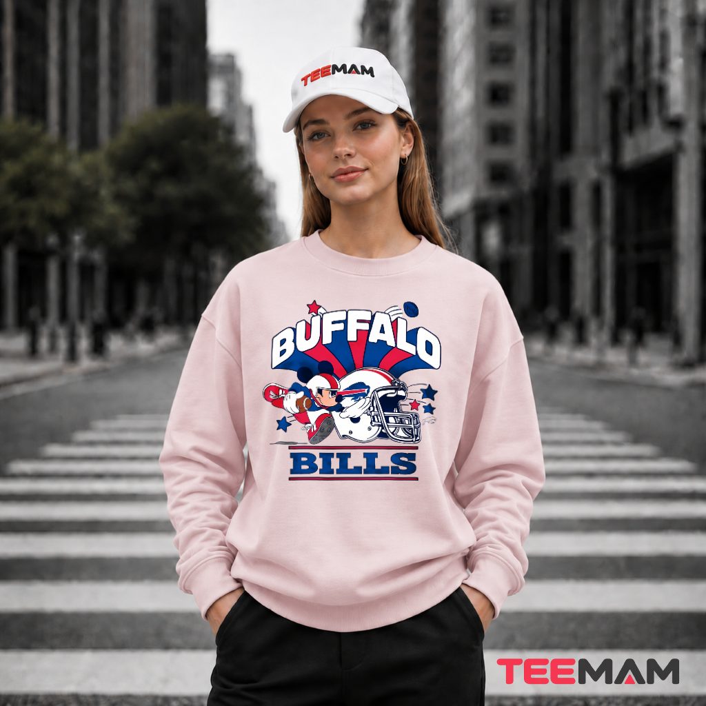 Buffalo Bills Mickey Mouse Helmet Long Sleeve Buffalo Bills Mickey Mouse Helmet Long Sleeve