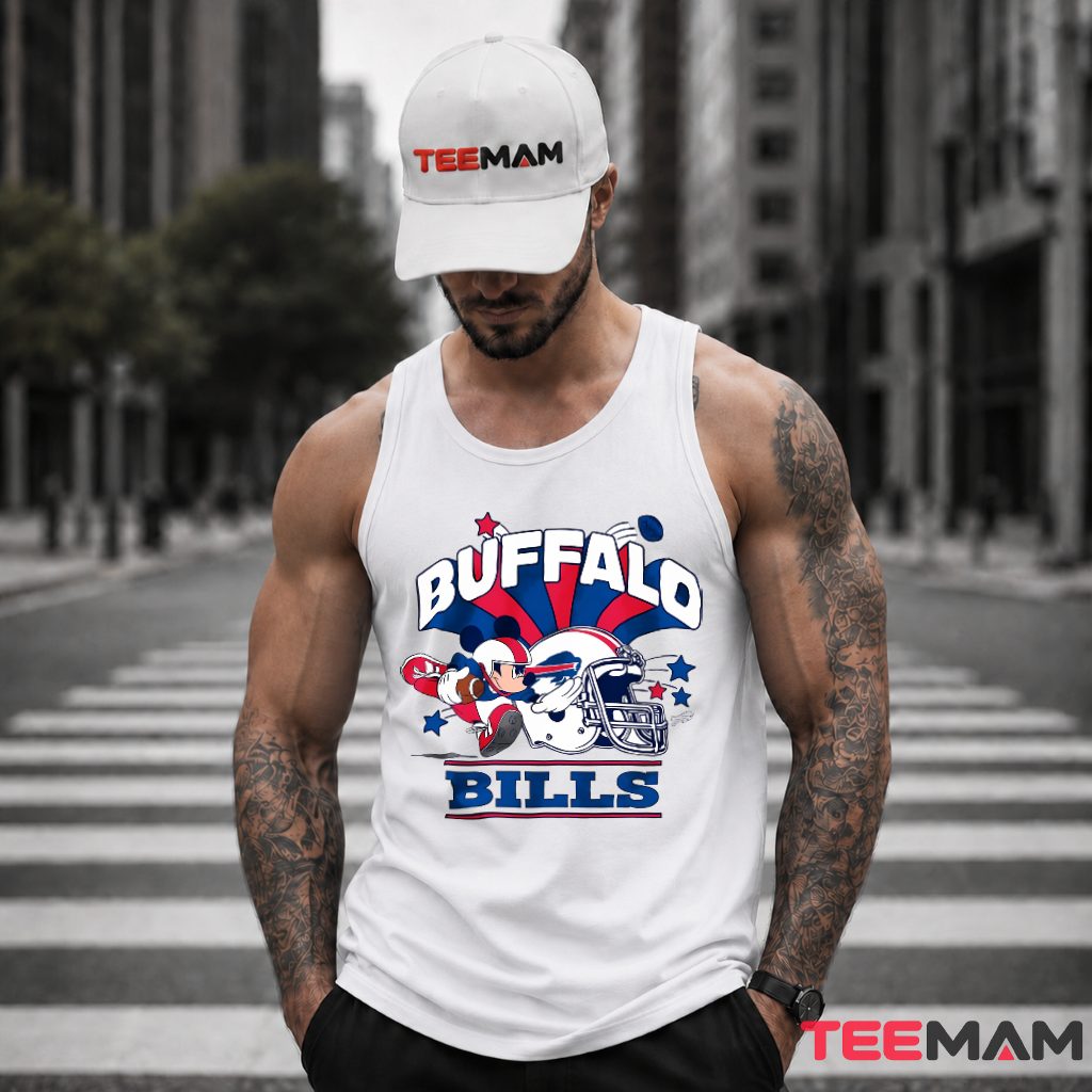 Buffalo Bills Mickey Mouse Helmet Tank Top Buffalo Bills Mickey Mouse Helmet Tank Top