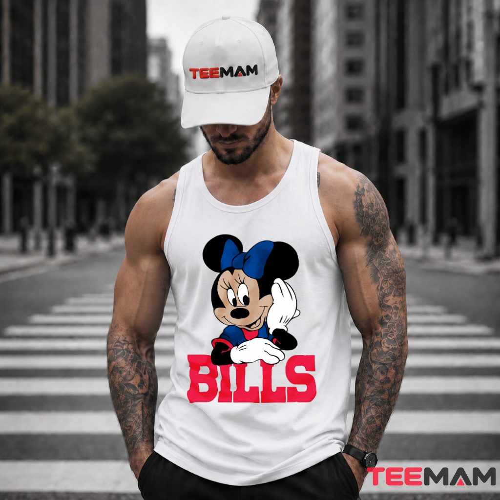 Buffalo Bills Minnie Mouse Bow Tank Top Buffalo Bills Minnie Mouse Bow Tank Top