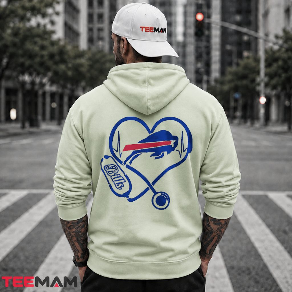 Buffalo Bills Nurse Heartbeat Stethoscope Hoodie Buffalo Bills Nurse Heartbeat Stethoscope Hoodie