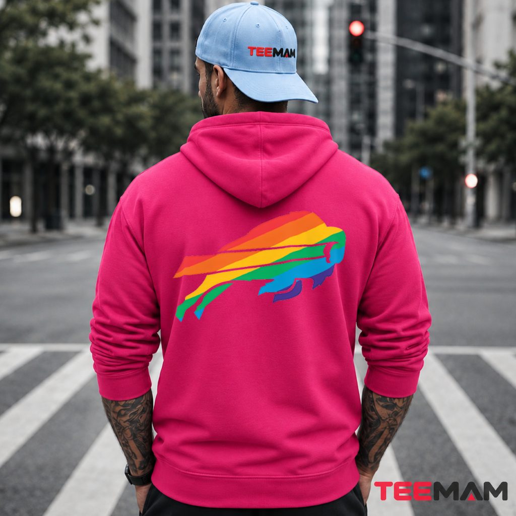 Buffalo Bills Pride Rainbow Logo Hoodie Buffalo Bills Pride Rainbow Logo Hoodie