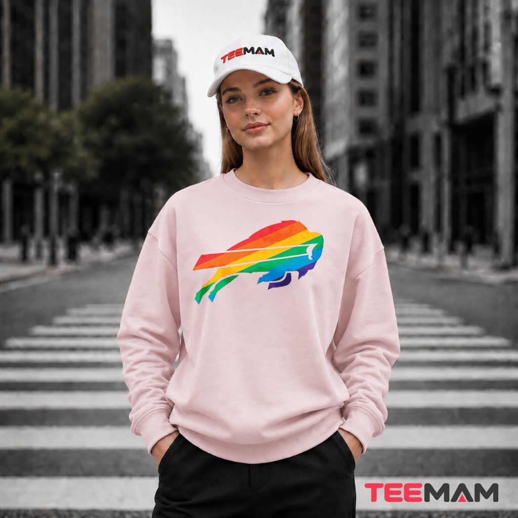 Buffalo Bills Pride Rainbow Logo Long Sleeve Buffalo Bills Pride Rainbow Logo Long Sleeve