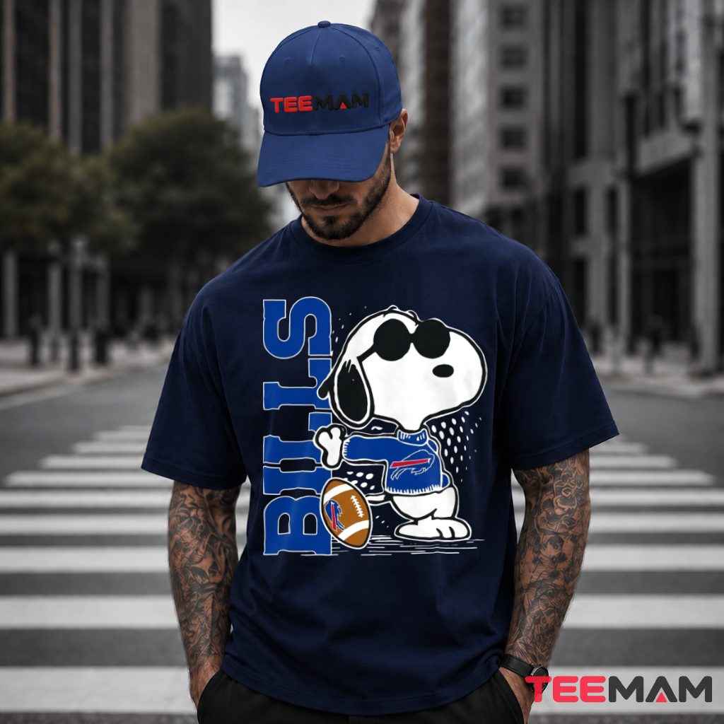 Buffalo Bills Snoopy Cool Sunglasses Football T-Shirt