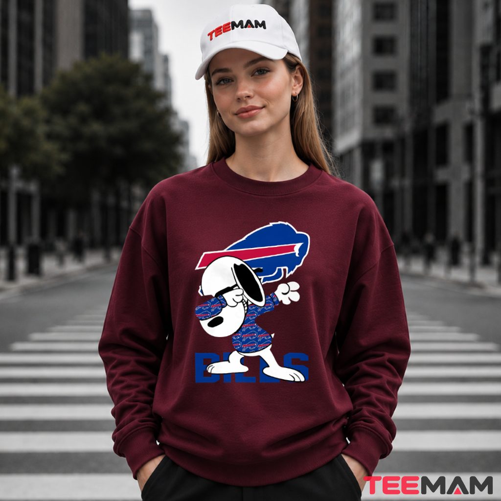 Buffalo Bills Snoopy Dabbing Football Long Sleeve Buffalo Bills Snoopy Dabbing Football Long Sleeve