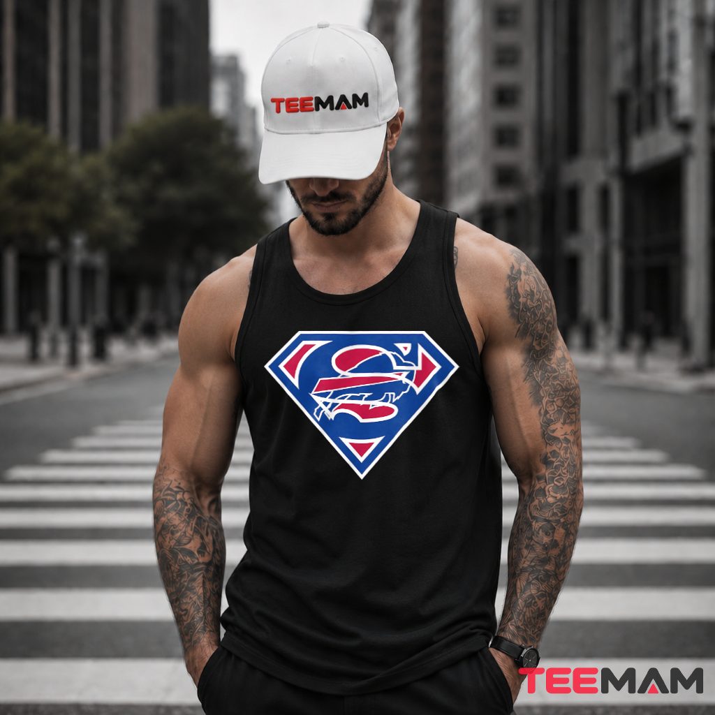 Buffalo Bills Superman Logo Football Tank Top Buffalo Bills Superman Logo Football Tank Top