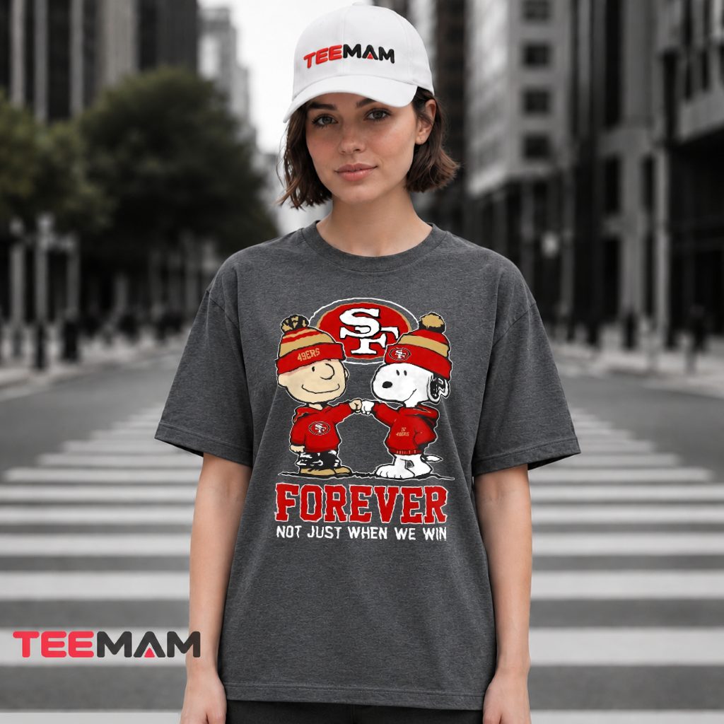 Charlie Brown Snoopy 49ers Forever T-Shirt