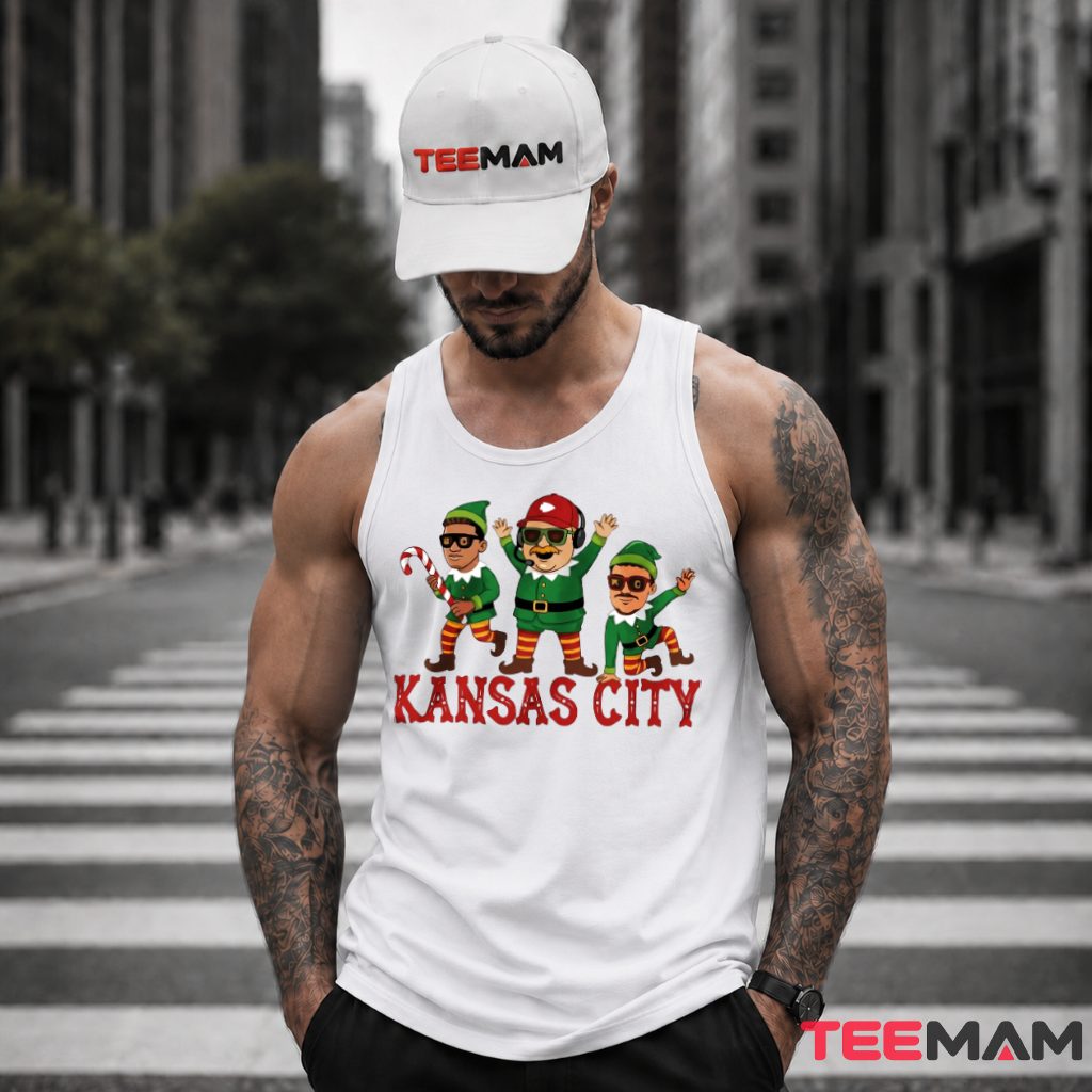 Christmas Elf Kansas City Chiefs Tank Top Christmas Elf Kansas City Chiefs Tank Top