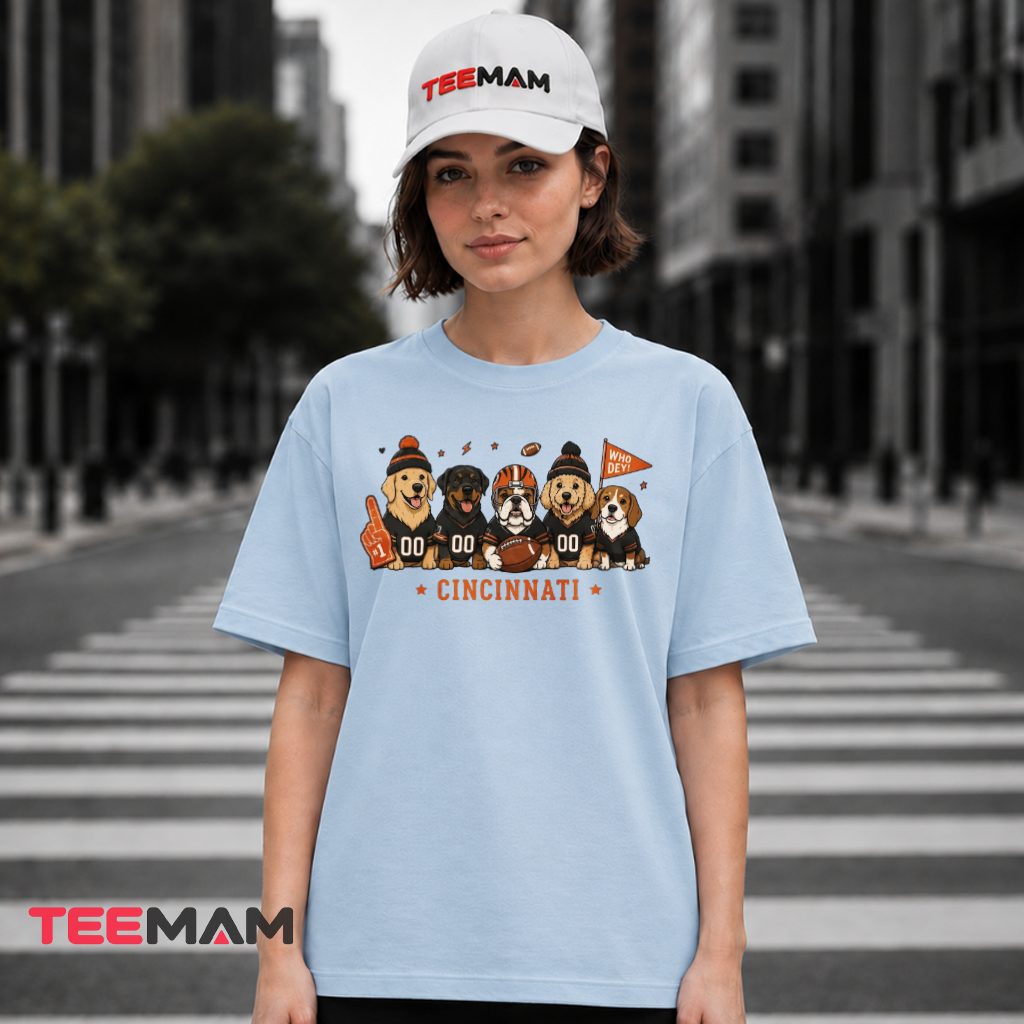 Cincinnati Bengals Dogs Squad Who Dey T-Shirt