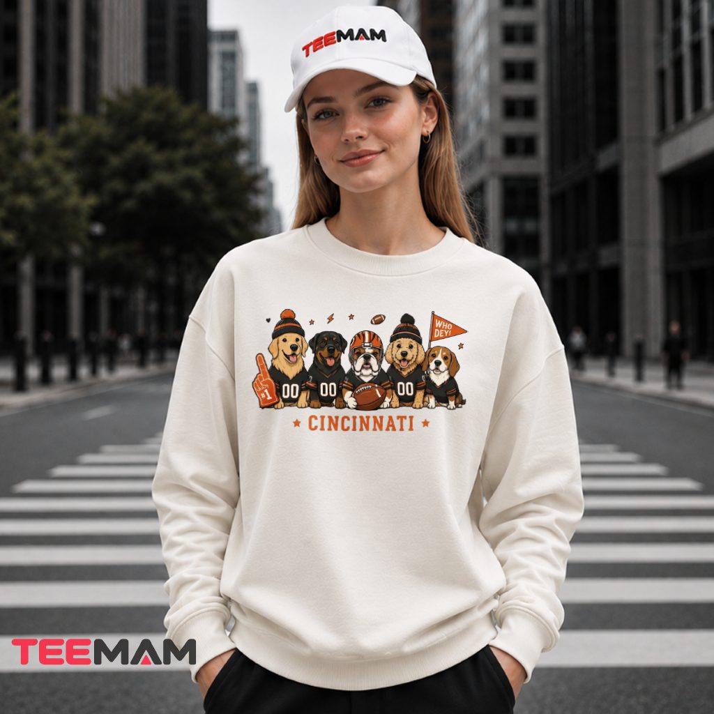 Cincinnati Bengals Dogs Squad Who Dey Long Sleeve Cincinnati Bengals Dogs Squad Who Dey Long Sleeve