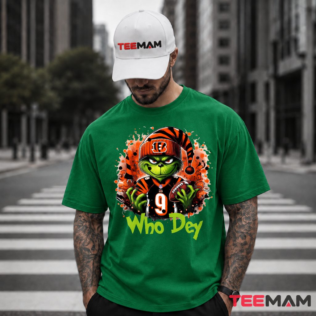 Cincinnati Bengals Grinch Who Dey T-Shirt