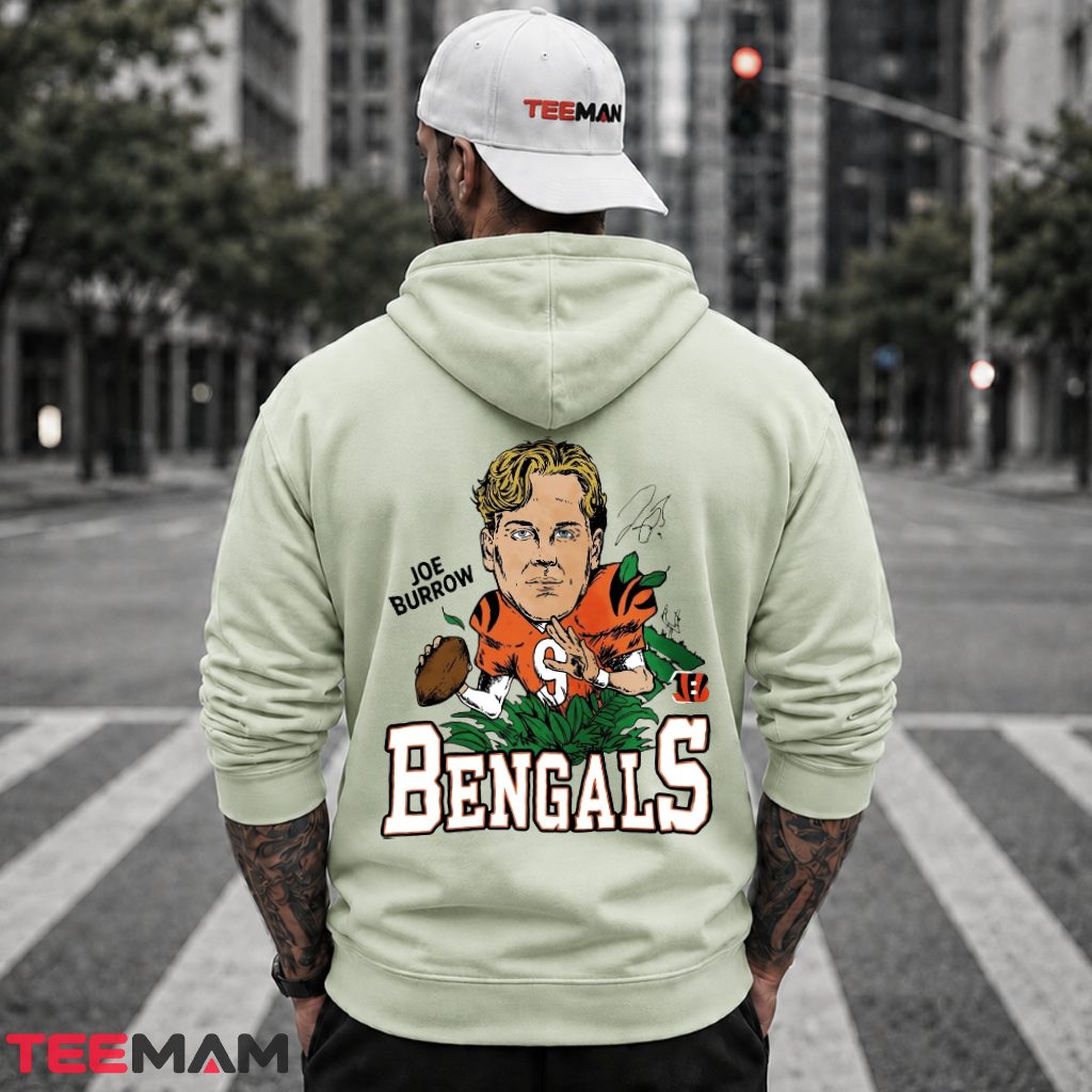 Cincinnati Bengals Joe Burrow Caricature Hoodie Cincinnati Bengals Joe Burrow Caricature Hoodie