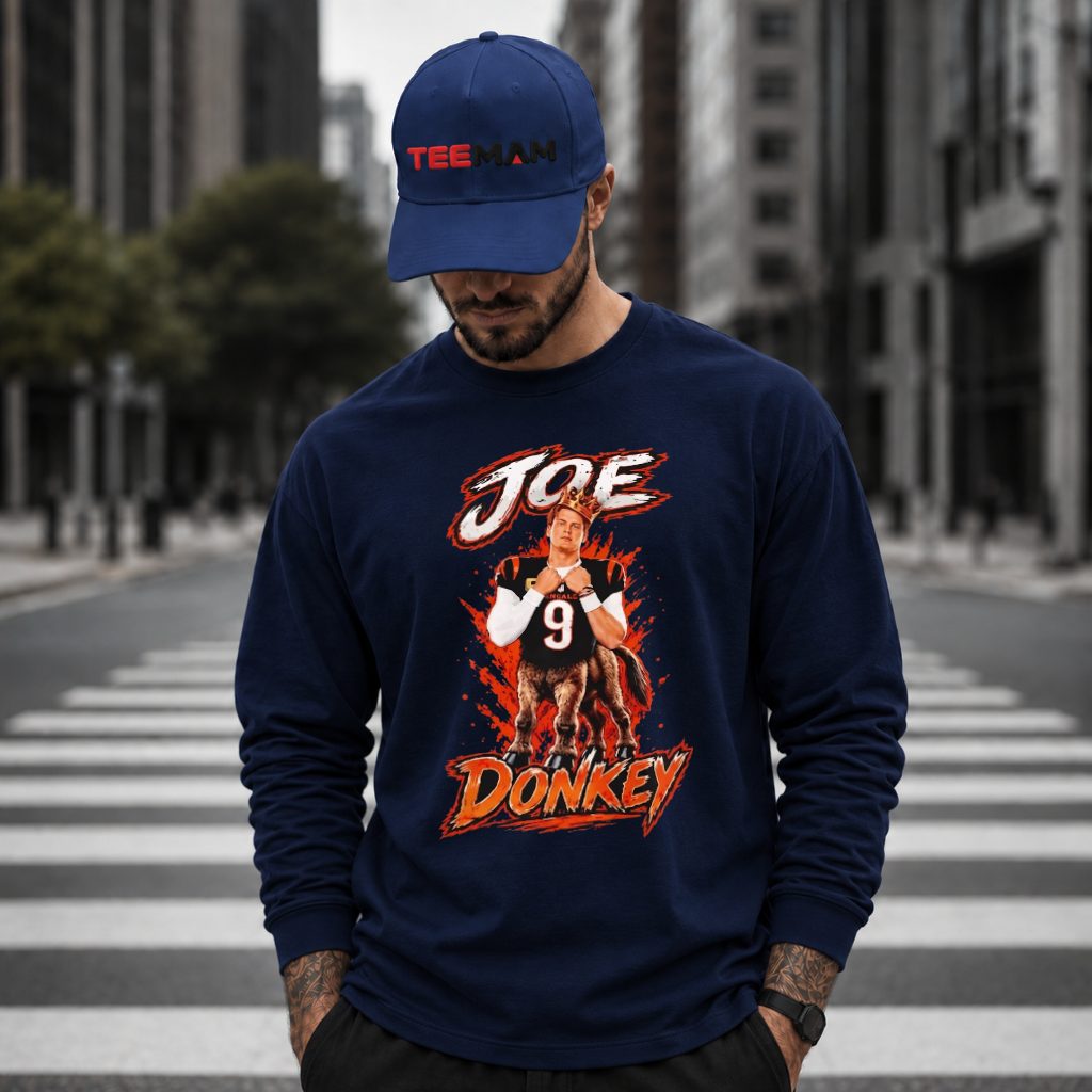 Cincinnati Bengals Joe Donkey Burrow Long Sleeve Cincinnati Bengals Joe Donkey Burrow Long Sleeve