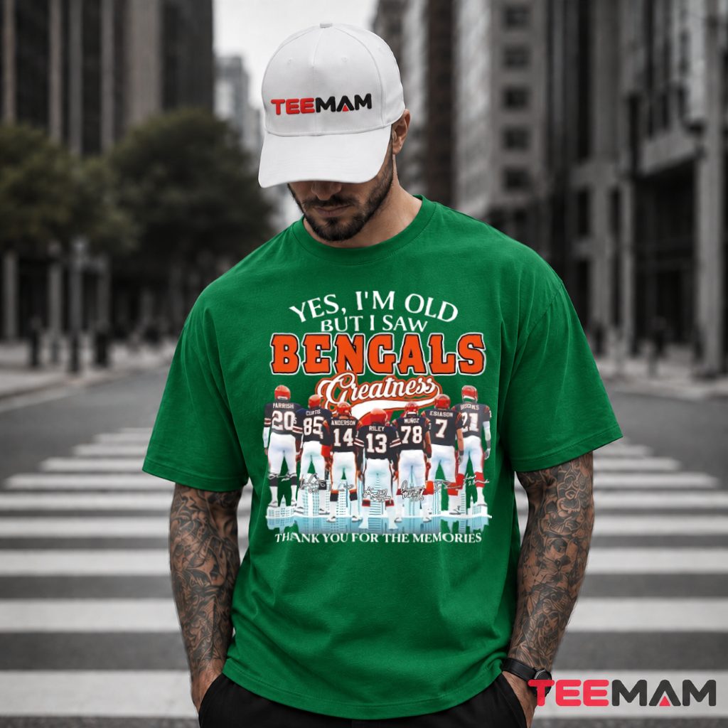 Cincinnati Bengals Legends Skyline Memories T-Shirt