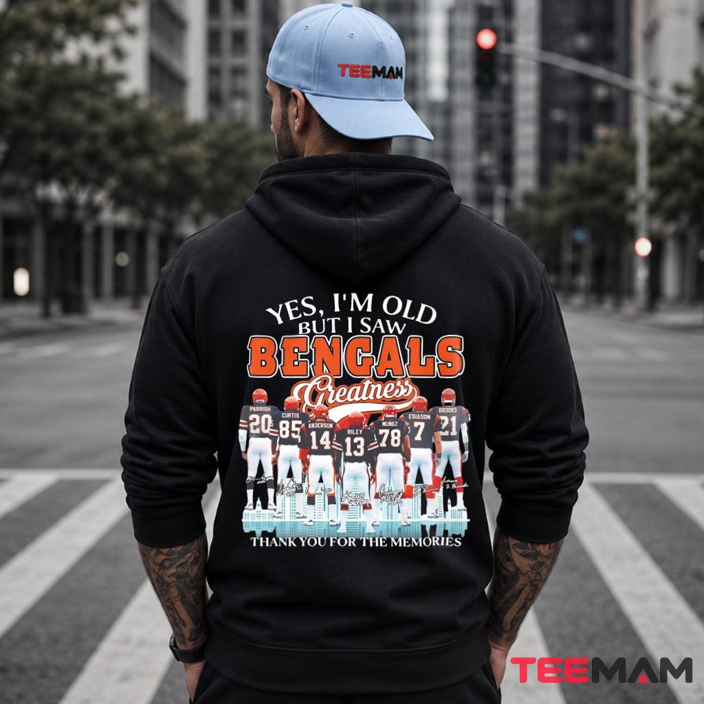 Cincinnati Bengals Legends Skyline Memories Hoodie Cincinnati Bengals Legends Skyline Memories Hoodie