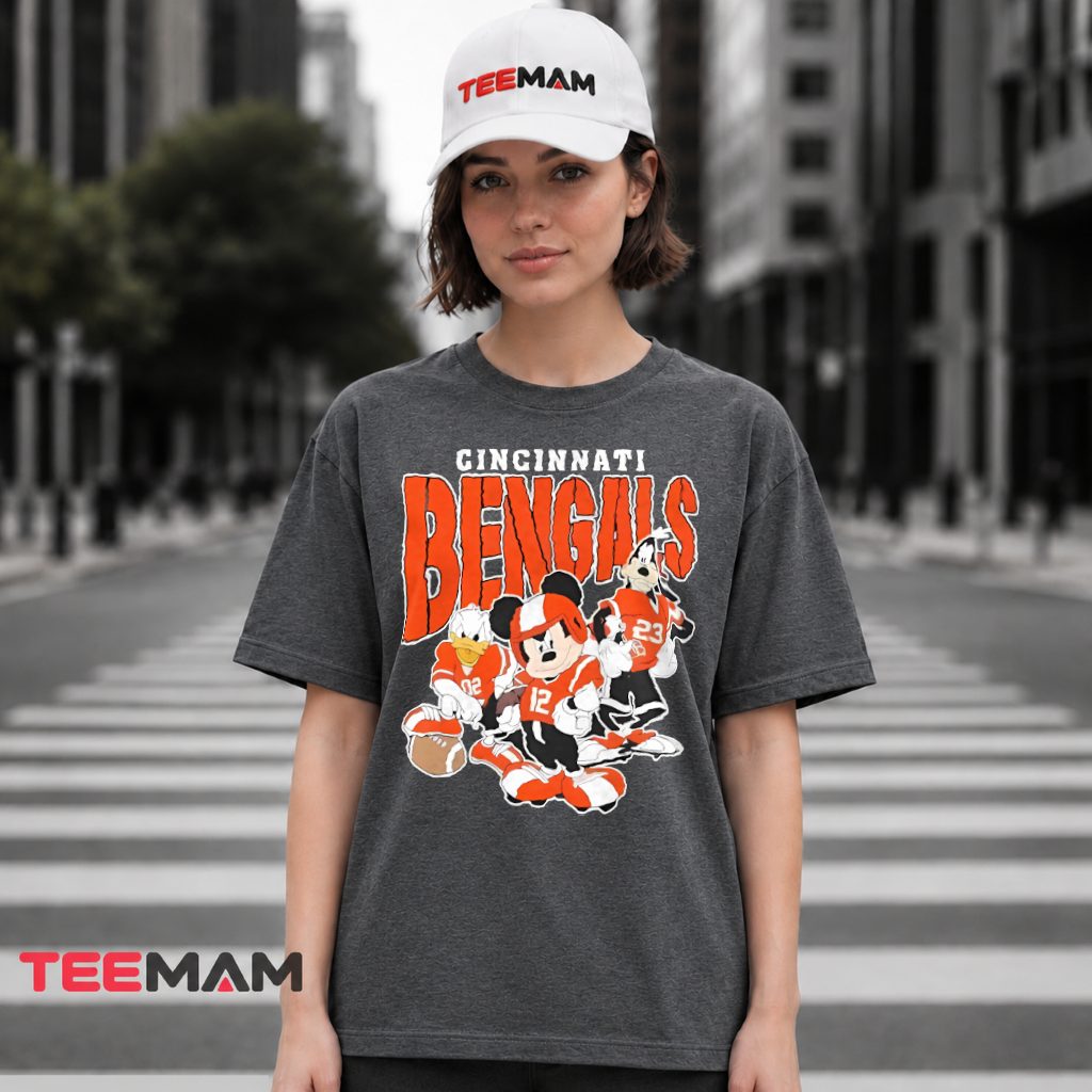 Cincinnati Bengals Mickey Donald Goofy T-Shirt