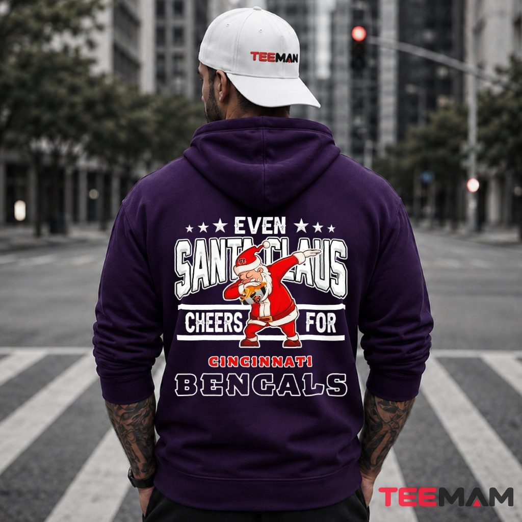 Cincinnati Bengals Santa Claus Dab Cheers Hoodie Cincinnati Bengals Santa Claus Dab Cheers Hoodie