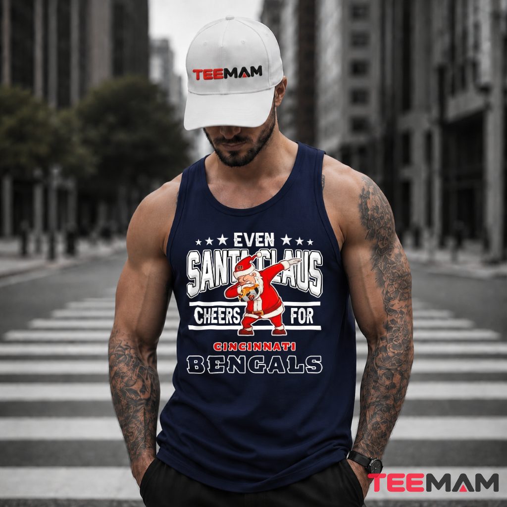 Cincinnati Bengals Santa Claus Dab Cheers Tank Top Cincinnati Bengals Santa Claus Dab Cheers Tank Top