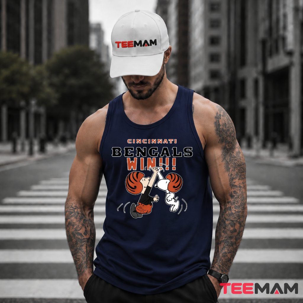 Cincinnati Bengals Snoopy Win Dance Tank Top Cincinnati Bengals Snoopy Win Dance Tank Top