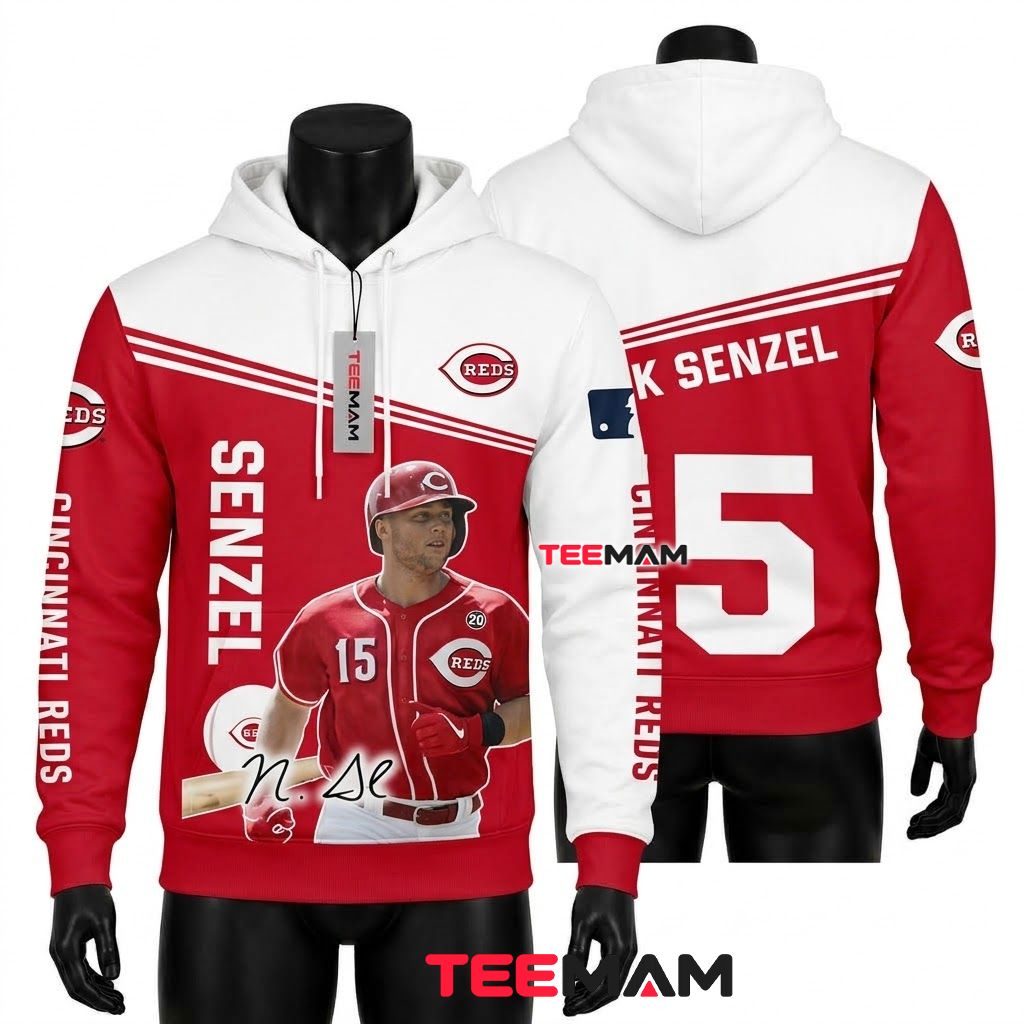 Cincinnati Reds All Over Print 3D Hoodie Snoopy Baseball Player