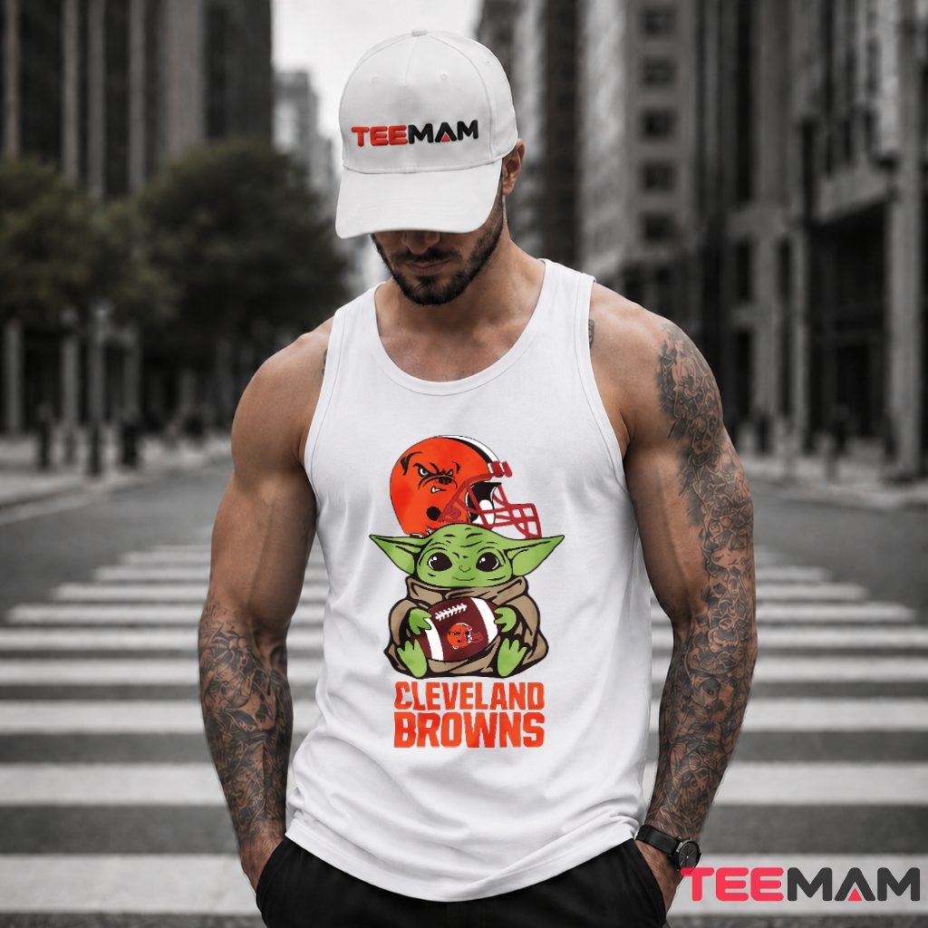 Cleveland Browns Baby Yoda Football Tank Top Cleveland Browns Baby Yoda Football Tank Top