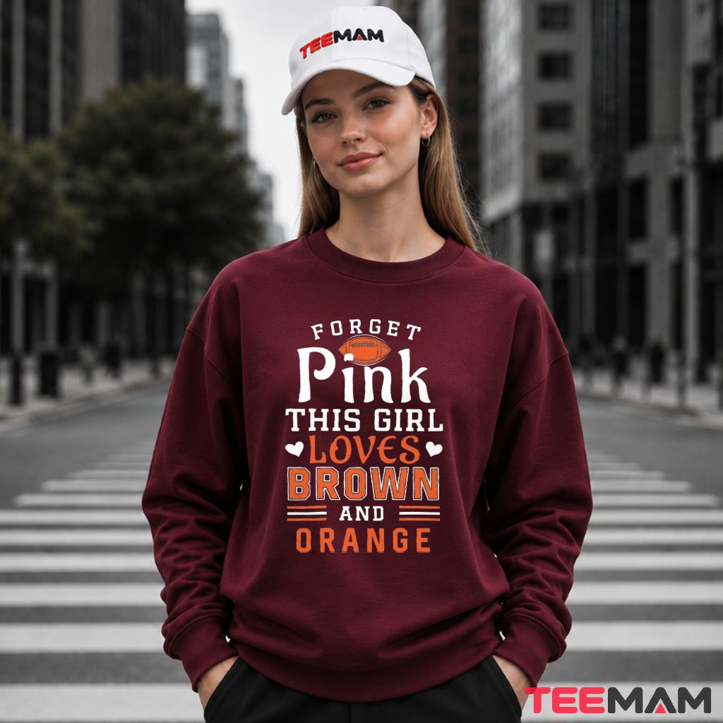 Cleveland Browns Girl Loves Brown Orange Long Sleeve Cleveland Browns Girl Loves Brown Orange Long Sleeve