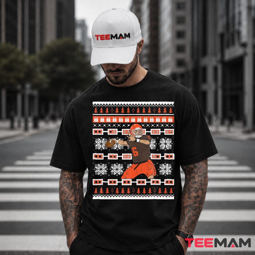 Cleveland Browns Quarterback Ugly Pattern T-Shirt