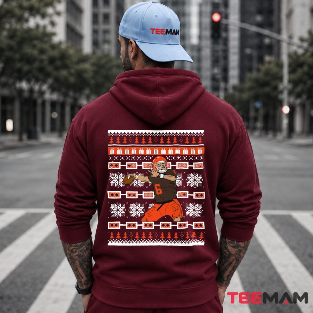 Cleveland Browns Quarterback Ugly Pattern Hoodie Cleveland Browns Quarterback Ugly Pattern Hoodie