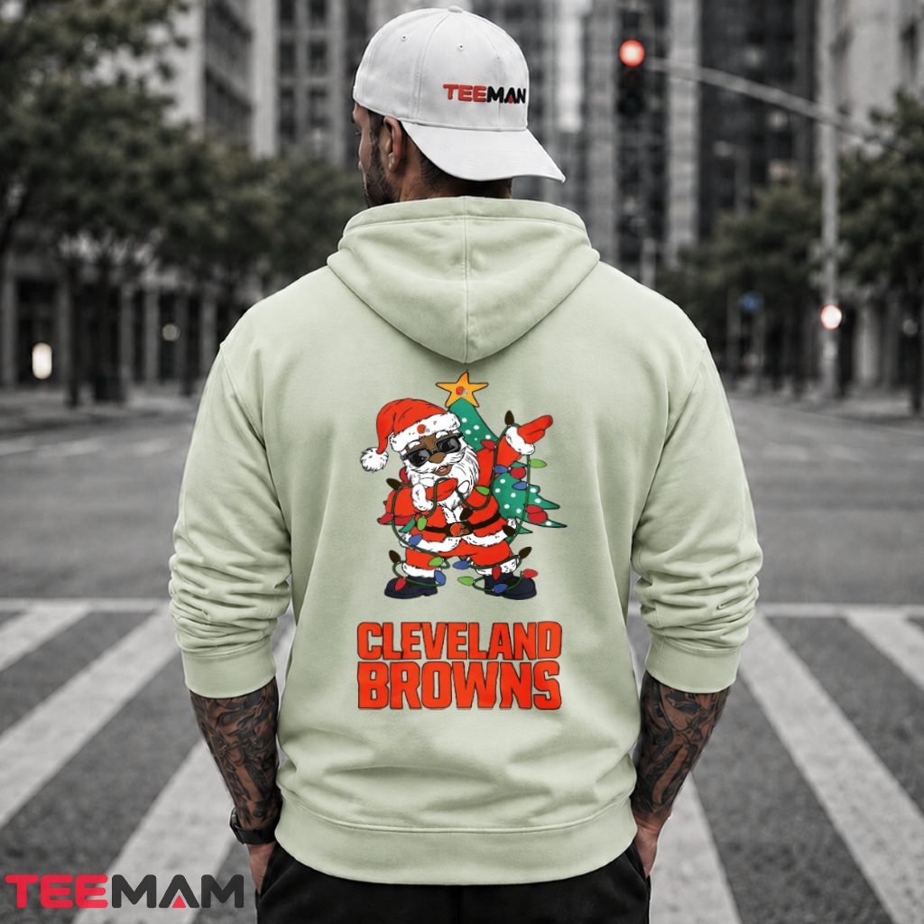 Cleveland Browns Santa Christmas Lights Hoodie Cleveland Browns Santa Christmas Lights Hoodie