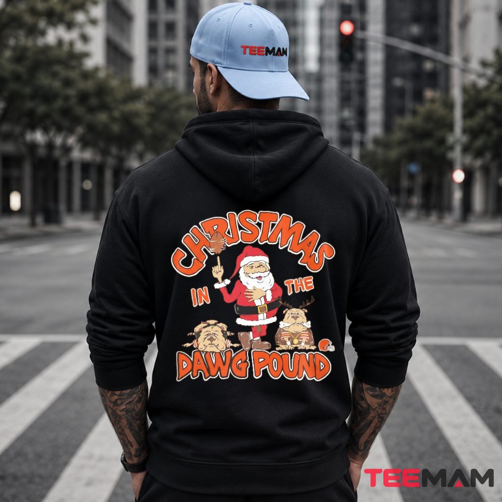 Cleveland Browns Santa Dawg Pound Hoodie Cleveland Browns Santa Dawg Pound Hoodie