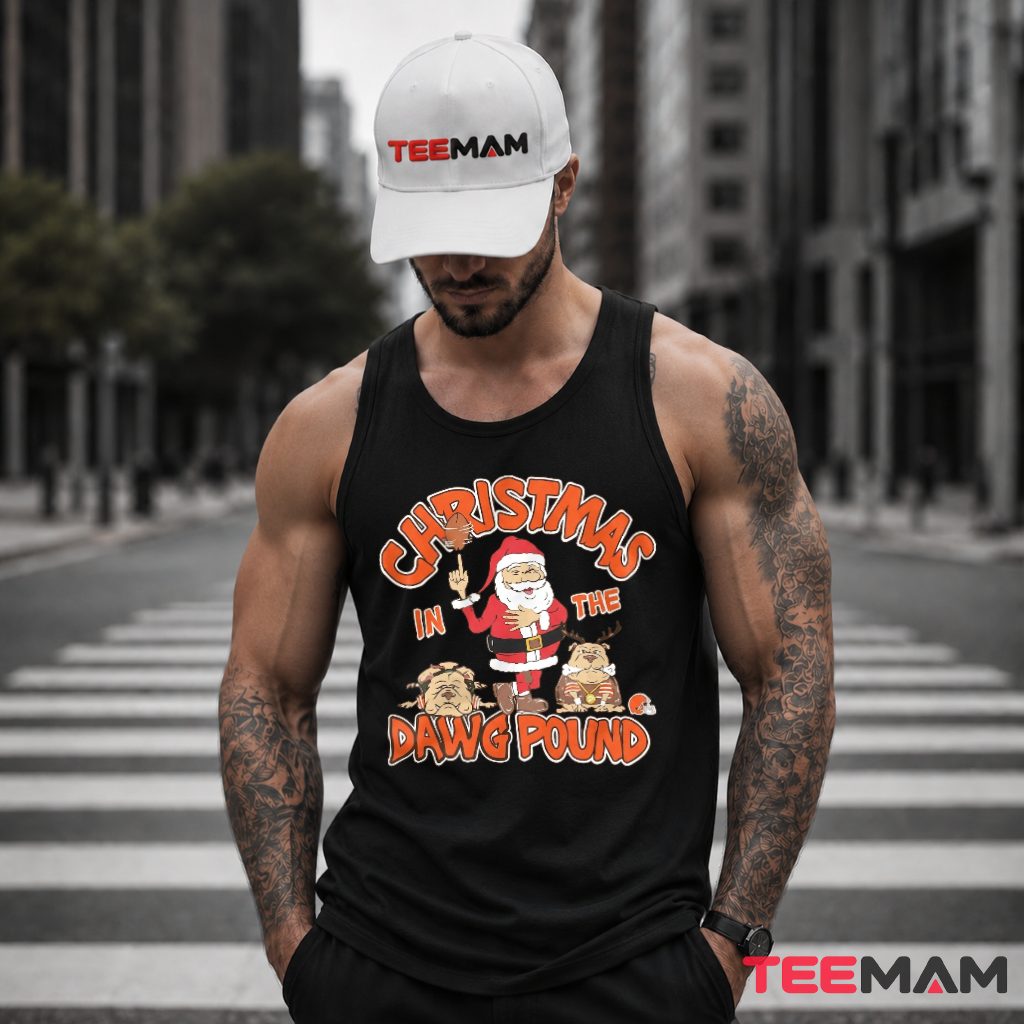 Cleveland Browns Santa Dawg Pound Tank Top Cleveland Browns Santa Dawg Pound Tank Top