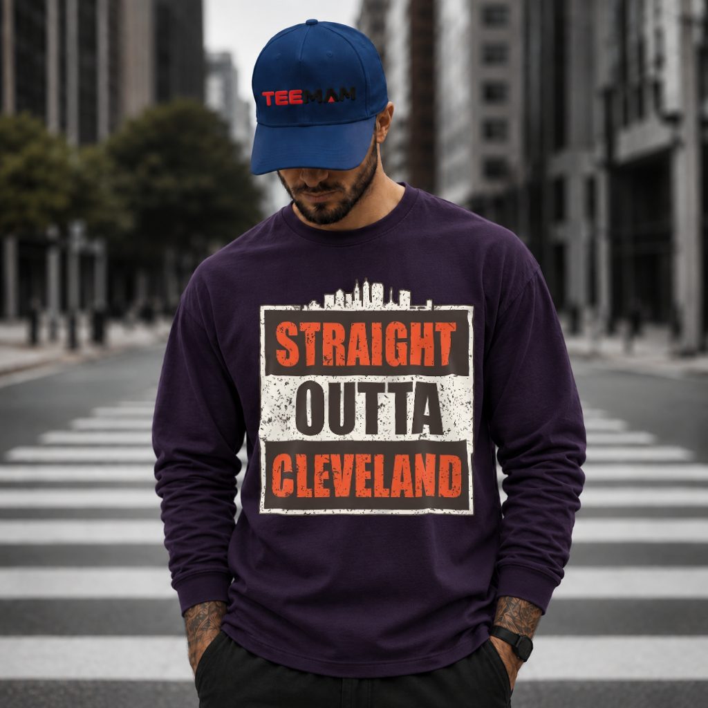Cleveland Browns Straight Outta Skyline Long Sleeve Cleveland Browns Straight Outta Skyline Long Sleeve