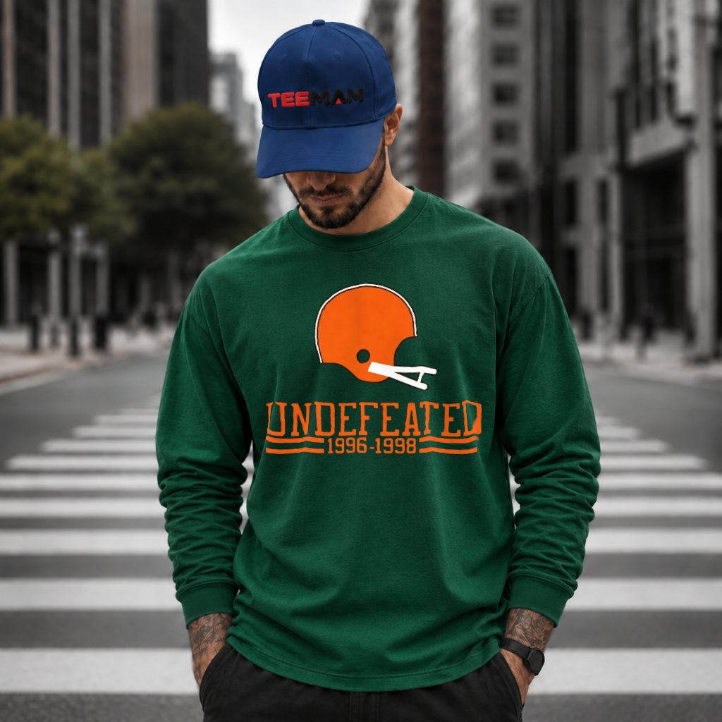 Cleveland Browns Undefeated Helmet 1996 1998 Long Sleeve Cleveland Browns Undefeated Helmet 1996 1998 Long Sleeve