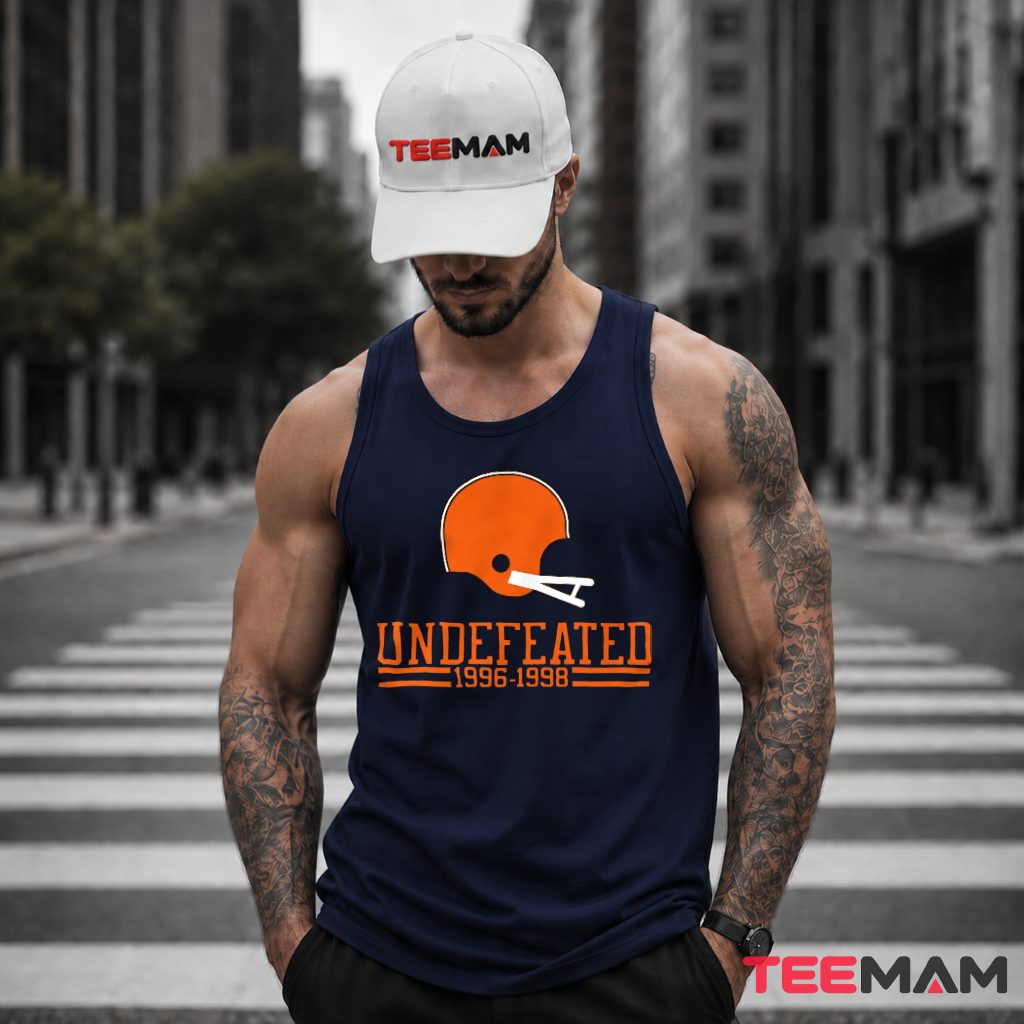 Cleveland Browns Undefeated Helmet 1996 1998 Tank Top Cleveland Browns Undefeated Helmet 1996 1998 Tank Top
