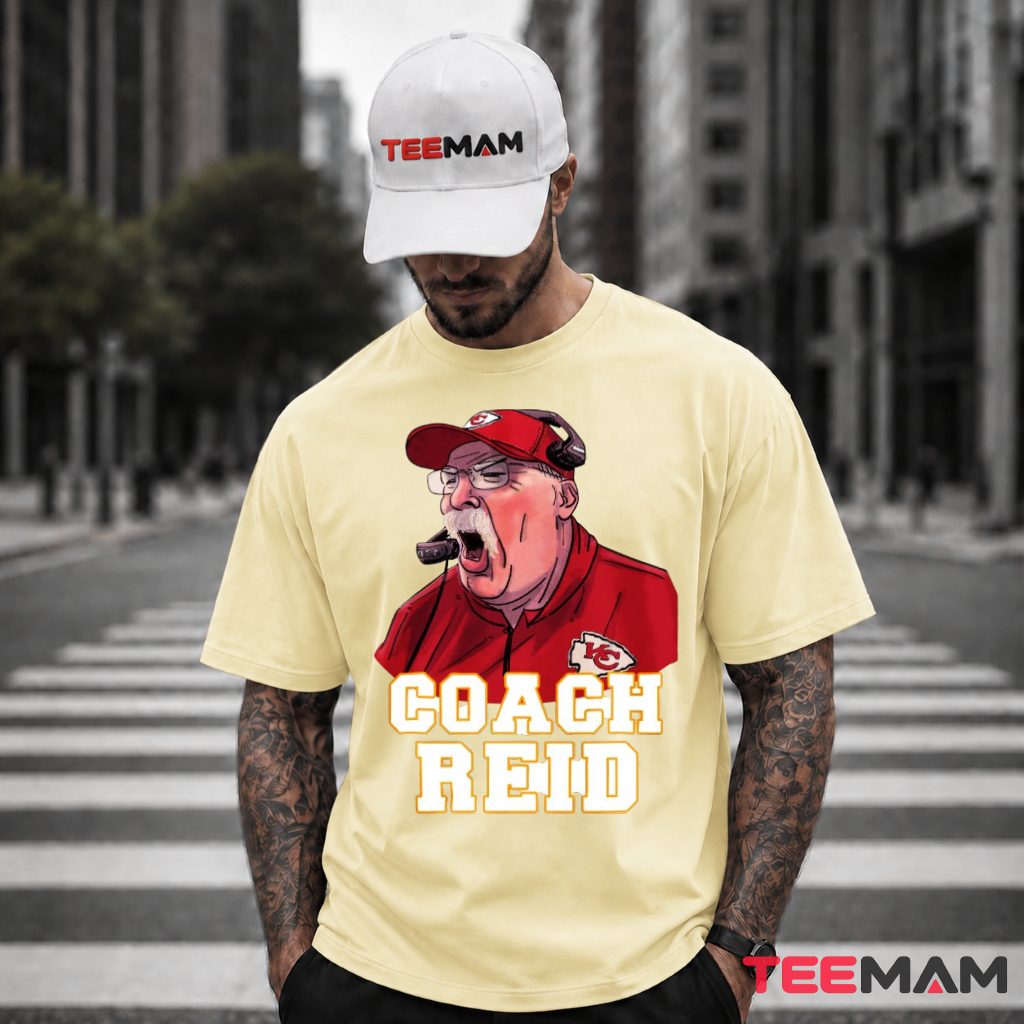 Coach Reid Kansas City Chiefs Cartoon T-Shirt