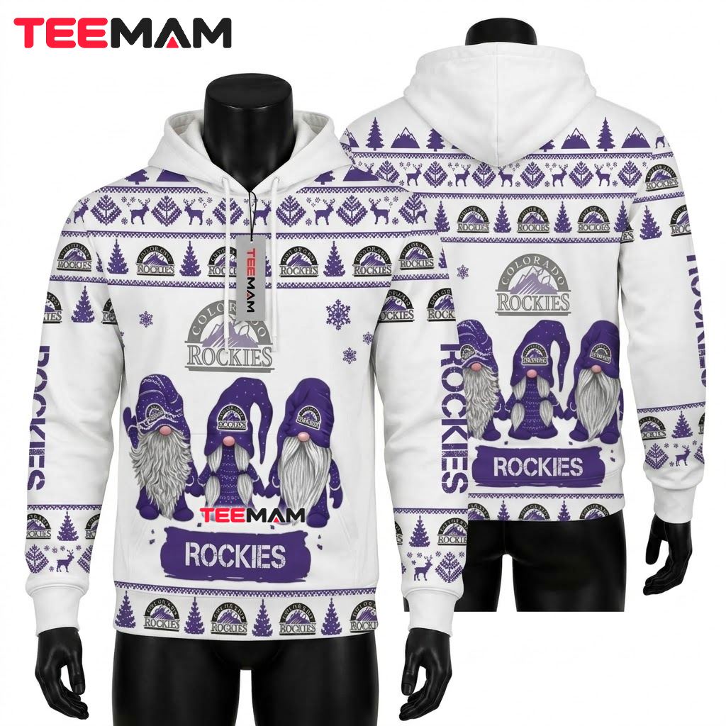 Colorado Rockies 3D Hoodie Snoopy Christmas Lights Doghouse Colorado Rockies 3D Hoodie Snoopy Christmas Lights Doghouse
