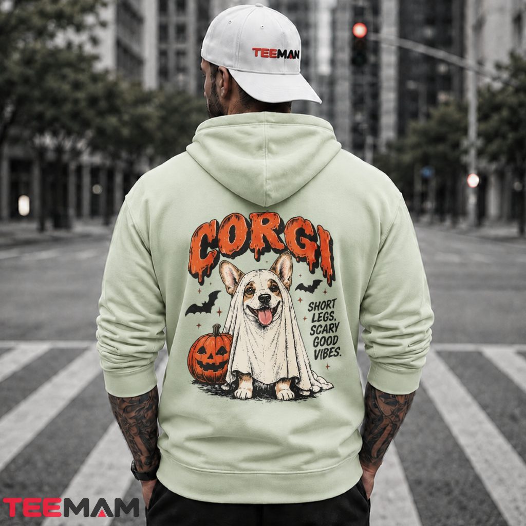 Corgi Ghost Short Legs Halloween Hoodie Corgi Ghost Short Legs Halloween Hoodie