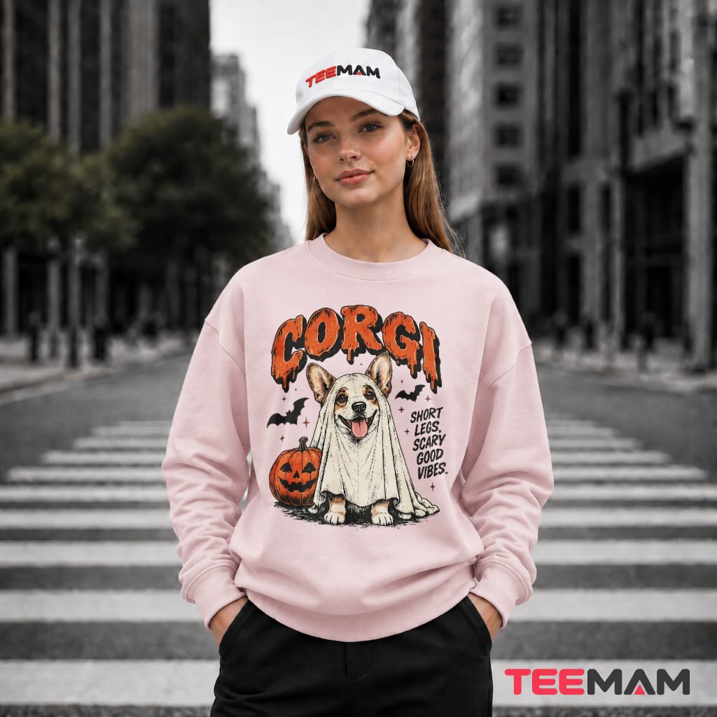 Corgi Ghost Short Legs Halloween Long Sleeve Corgi Ghost Short Legs Halloween Long Sleeve