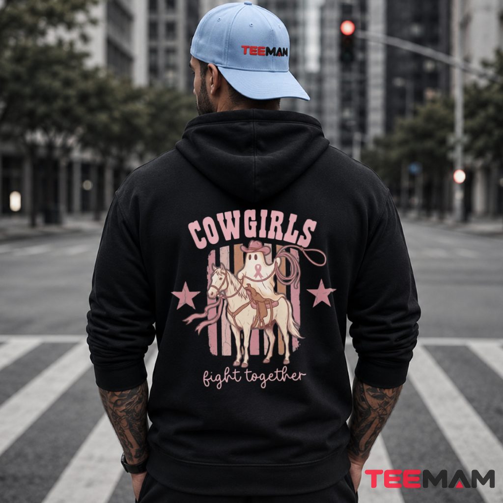 Cowgirls Fight Together Ghost Horse Ribbon Hoodie Cowgirls Fight Together Ghost Horse Ribbon Hoodie