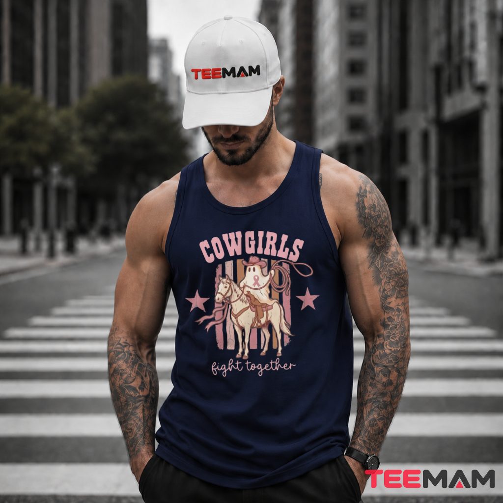 Cowgirls Fight Together Ghost Horse Ribbon Tank Top Cowgirls Fight Together Ghost Horse Ribbon Tank Top