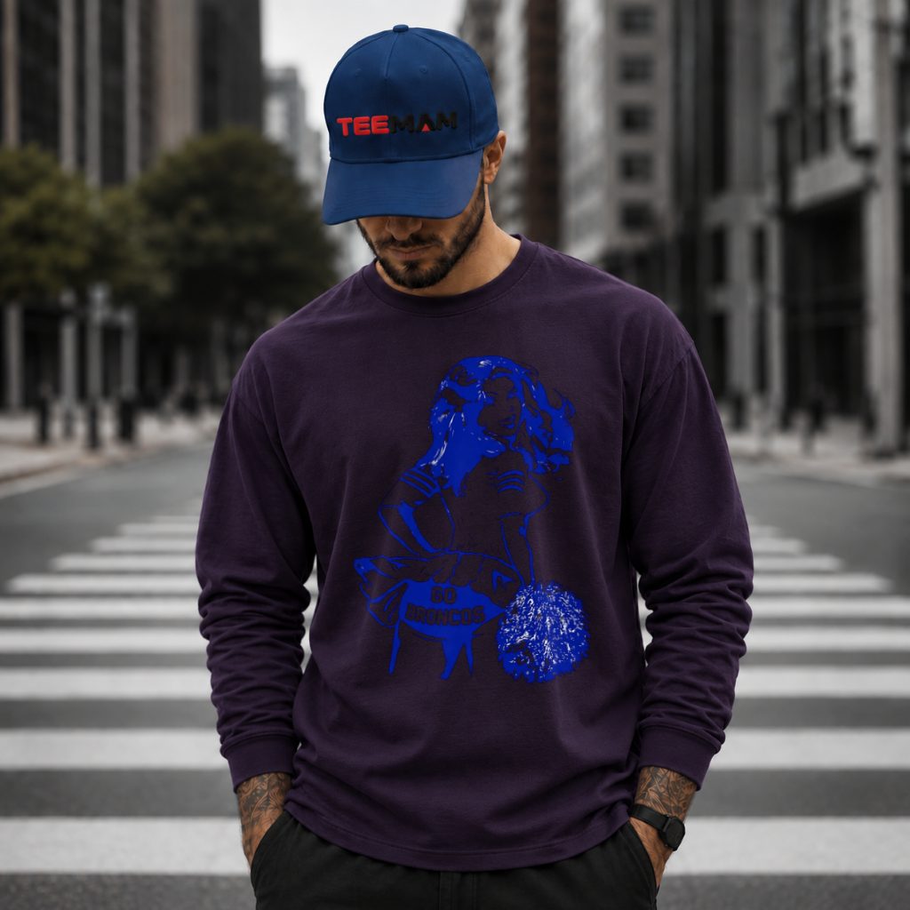 Denver Broncos Cheerleader Pom Pom Long Sleeve Denver Broncos Cheerleader Pom Pom Long Sleeve