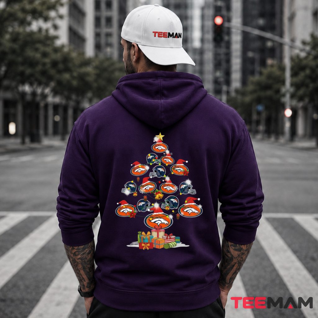 Denver Broncos Christmas Tree Logo Hoodie Denver Broncos Christmas Tree Logo Hoodie