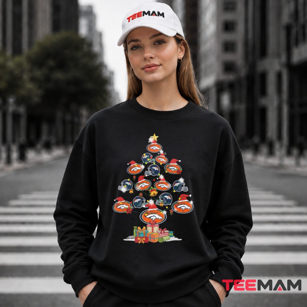 Denver Broncos Christmas Tree Logo Long Sleeve Denver Broncos Christmas Tree Logo Long Sleeve