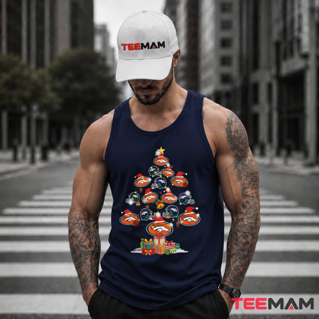 Denver Broncos Christmas Tree Logo Tank Top Denver Broncos Christmas Tree Logo Tank Top